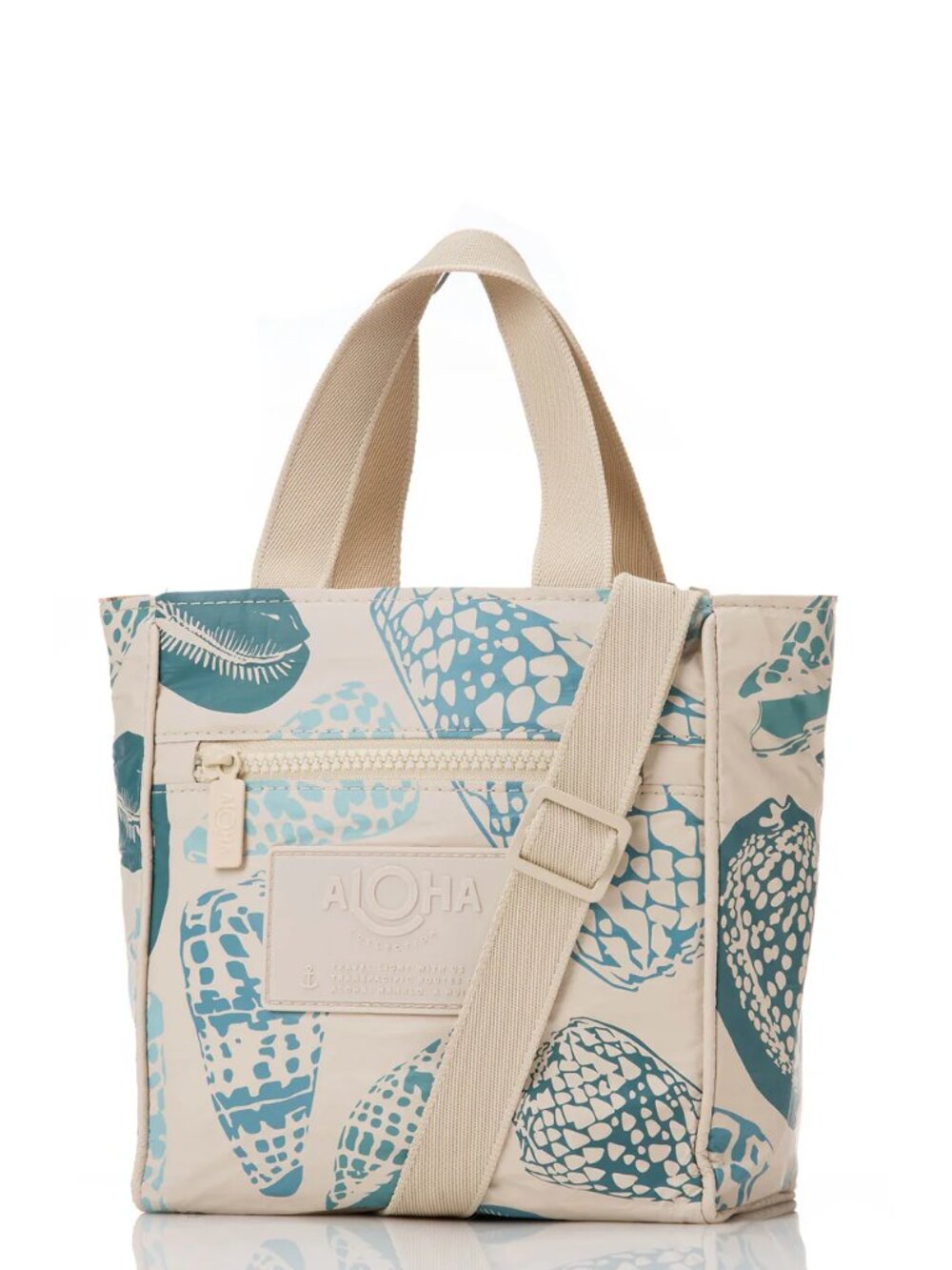ALOHA Collection Shoreline Tide on Sandstone Shells Crossbody Bag New NWT